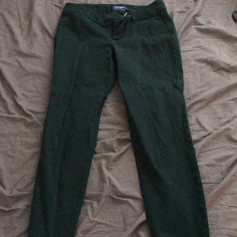 Dark Green pants old navy skinny